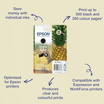 Epson Inktcartridge 604 Origineel Zwart C 13 T 10G14010 - thumbnail