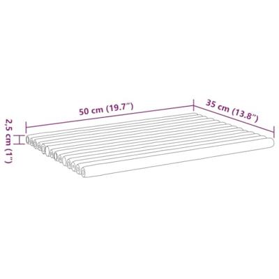 VidaXL Badmatten 2 st 50x35 cm bamboe VidaXL Badmatten 2 st 50x35 cm bamboe