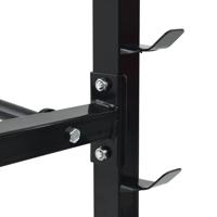 Halterrek Zwart 99 x 45 x 95.5 cm Poedergecoat staal - thumbnail
