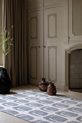 Ted Baker - Woodblock Grey 163001 - 140x200 cm Vloerkleed