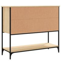 Dressoir 100x36x85 cm bewerkt hout sonoma eikenkleurig - thumbnail