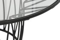 Hoofdtafel Home ESPRIT Metaal Kristal 85 x 85 x 39 cm - thumbnail