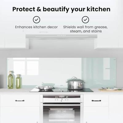 VidaXL Keuken achterwand 2 pcs wit 90 x 50 cm gehard glas VidaXL Keuken achterwand 2 pcs wit 90 x 50 cm gehard glas