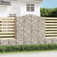 Schanskorven 3 st gewelfd 200x30x220/240 cm ijzer - thumbnail