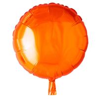 Folieballon Rond Oranje (45cm) - thumbnail
