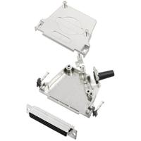 TRU COMPONENTS TCD45ZF37HDS62K 7709916 D-sub female connectorset 45 ° Aantal polen: 62 Soldeerkelk 1 stuk(s) - thumbnail