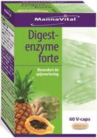 Mannavital Digest enzyme forte 60 Vegetarische capsules - thumbnail