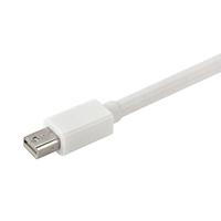 Mini DisplayPort mannetje naar HDMI + VGA + DVI vrouwtje Adapter Converter kabel voor Mac Book Pro Air, Kabel Lengte: 17cmwit - thumbnail