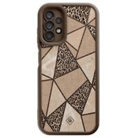 Samsung Galaxy A13 4G bruine case - Leopard abstract - thumbnail
