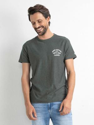 Petrol Industries Heren Gemêleerd T-shirt Dusty army - M