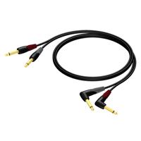 Procab CLA603/5 Dubbele Jack-Jack instrumentkabel 5m - thumbnail