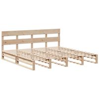 Bedframe zonder matras massief grenenhout 200x200 cm - thumbnail