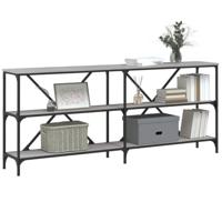 Wandtafel 180x30x75 cm bewerkt hout en ijzer grijs sonoma eiken - thumbnail