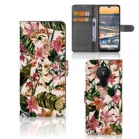 Nokia 5.3 Hoesje Flowers - thumbnail