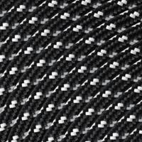 Strijkijzersnoer - Zwart Wit - stof - bestel 30 meter - elektriciteitssnoer 3 aderig - textielkabel 3x0.75m² - VDE gekeurd - maak je eigen unieke lamp! - thumbnail