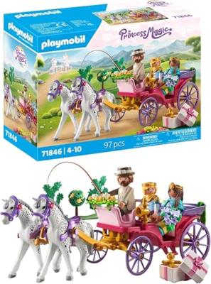 PLAYMOBIL Princess Magic koetsrit met prins en prinses 71846 - thumbnail