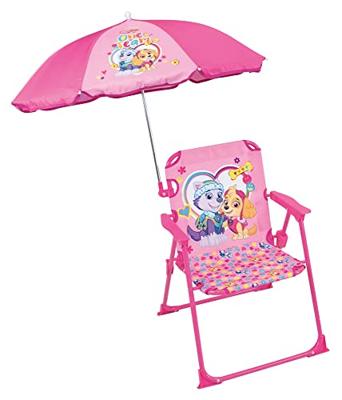 FUN HOUSE PAT'PATROUILLE Stella Everest Opvouwbare campingstoel - H.38.5 x B.38.5 x D.37.5 cm - Met parasol ø 65 cm FUN HOUSE PAT'PATROUILLE Stella Everest Opvouwbare campingstoel - H.38.5 x B.38.5 x D.37.5 cm - Met parasol ø 65 cm