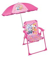 FUN HOUSE PAT'PATROUILLE Stella Everest Opvouwbare campingstoel - H.38.5 x B.38.5 x D.37.5 cm - Met parasol ø 65 cm - thumbnail