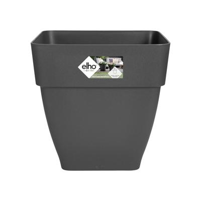 Elho Vibia Campana vierkant kunststof plantenbak 37x37 cm antraciet