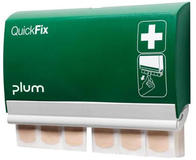 Plum pleister dispenser "quickfix elastic & water resitsant" plaster dispenser quickfi incl. 2x 45 patches