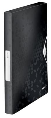 Leitz WOW elastobox ft A4, zwart