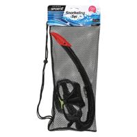 SportX Volwassenen Snorkelset 5 Sterren Zwart - thumbnail