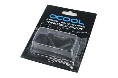 Alphacool HF Anschluss gerade G1/4 Zoll AG auf 10mm ID, 90 Grad Waterkoelinghoekverbinder