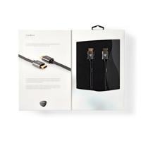 High Speed HDMI-Kabel met Ethernet | HDMI-Connector - HDMI-Connector | Gun Metal Grey Gevlochten Kabel - thumbnail