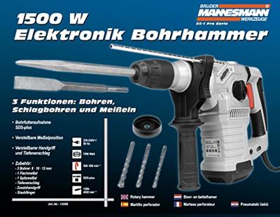 Mannesmann boorhamer SDS-plus 1500 Watt Mannesmann boorhamer SDS-plus 1500 Watt