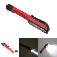 3W multifunctionele LED Torch Light pen clip zaklamp werk handige zaklamp (rood) - thumbnail