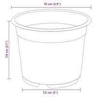 Bloempot 100 pcs Keramiek 15 x 12.5 cm Kunststof - thumbnail