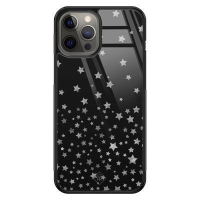 iPhone 12 Pro Max glazen hardcase - Falling stars iPhone 12 Pro Max glazen hardcase - Falling stars