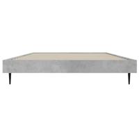 Bedframe bewerkt hout betongrijs 90x200 cm - thumbnail