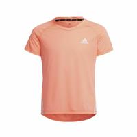 T-Shirt met Korte Mouwen voor kinderen Adidas Aeroready Three Stripes Zalm - Maat: 14-15 jaar - thumbnail
