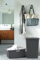 Curver jute wasbox 58 liter donkergrijs - thumbnail