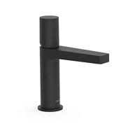 Wastafelmengkraan Tres Project 1-Knop Uitloop Recht 11 cm Rond Mat Zwart Tres - thumbnail