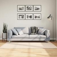 VidaXL Vloerkleed huarte laagpolig zacht wasbaar 120x170 cm beige - thumbnail