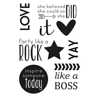 Vaessen Creative • love it clear stamps engelse teksten 9st.