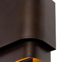 QAZQA Industriële wandlamp donkerbrons 2-lichts - Coen - thumbnail