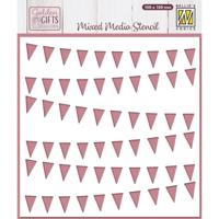 Nellie's Choice • sjabloon vlaggetjes 15cmx15cm - thumbnail