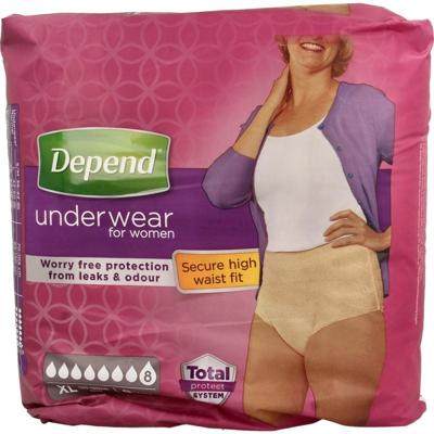 Depend Pants Vrouwen Super maat XL Depend Pants Vrouwen Super maat XL