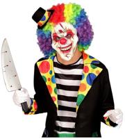 Halfgezicht masker killer clown - thumbnail
