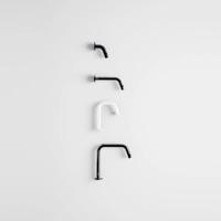 Clou Kaldur Fonteinkraan Set Met Afvoerplug En Design Sifon Mat Wit Clou - thumbnail