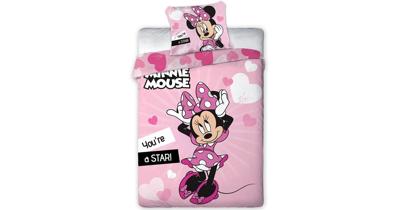 Disney Minnie Mouse Dekbedovertrek star - 140 x 200 cm - Polyester