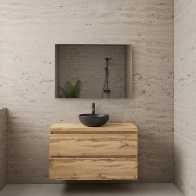 ACTIE BWS Badmeubel | Paris | Dakota Oak | 100 cm | met topplaat