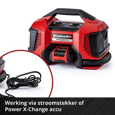 Einhell PRESSITO Solo - Accu Compressor | 18V | 11 bar | 21 L/Min - 4020460 4020460 - thumbnail