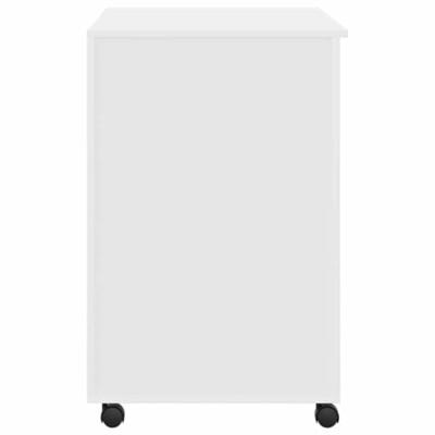Bureau met Wielen met lade Wit 91 x 50 x 77 cm Bewerkt hout