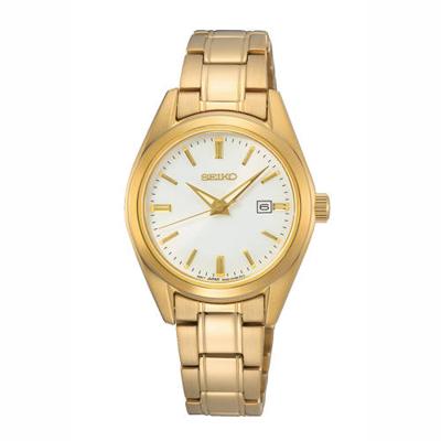 Seiko SUR632P1 Horloge Saffierglas staal goudkleurig 29,8 mm