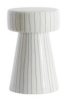 Light & Living Bijzettafel 'Dakwa' 29cm, kleur Wit/Zwart - thumbnail