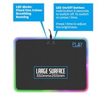 Ewent Play PL3341 gaming muismat met RGB- verlichting - thumbnail